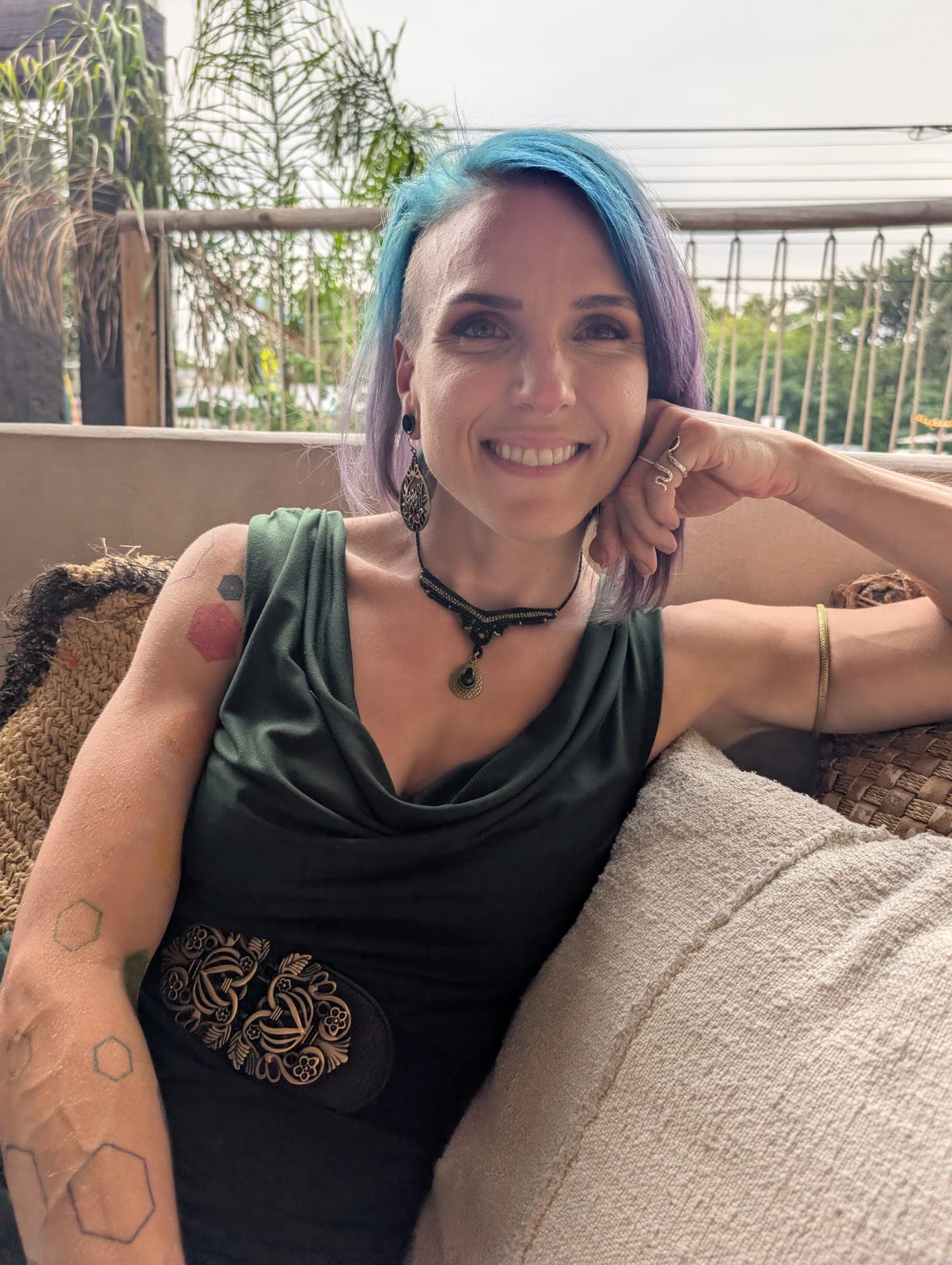 Portrait of Mandy, co-facilitator of Merge Our Melodies